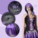 UILYNIU Purple Black Witch Wig Long Wig Curly Wig Women Double Wig Halloween Wig Witch Dress Up Halloween Costume Accessory Witch Costume Accessory Wig for Halloween Masquerade Party (Black-Purple) - Buy Online on GoSupps.com
