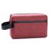 Toiletry Bag for Men Etercycle Portable Travel Wash Bag Waterproof Toiletries Cosmetic Organizer Bag Gym Shaving Shower Bathroom Bag Dopp Kit Make Up Bag with Handle (Wine Red)