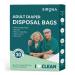 Sirona Premium Adult Diaper Disposable Bags - 30 Bags | Odor Sealing for Diapers, Food Waste, Pet Waste, Sanitary Product Disposal | Durable and Unsce 30 Count (Pack of 1)