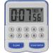TFA Dostmann Electronic Timer & Stopwatch - Digital Kitchen Timer in White/Blue | Compact Size L 64 x W 25 x H 76 mm - International Shipping Available - Buy Online on GoSupps.com