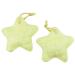 Natural Exfoliating Loofah by B&B Vibes Set of 2 Star-shaped Bath or Shower Body Sponge