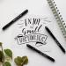 Craft 'n' Beyond Calligraphy Brush Pens Set - Pack of 3 Small, Medium, and Large Markers for Hand Lettering, Art Drawing, Sketching, Scrapbooking, Journaling - Beginner Kit with Fadeproof Black Ink - Buy Online on GoSupps.com
