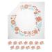 Pearhead Baby Monthly Milestone Blanket and Baby by Month Stickers Set Baby Photo Prop Floral Baby Age Blanket Mother to Be Gift Pink and Mint Muslin Photo Floral Sight as Crezco Girls Floral Milestone Blanket