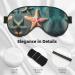 SSIMOO Seashells Sea Star Soft Sleep Eye Mask - Breathable Travel Eye Patch for Women - Perfect for Relaxation & Comfort - Buy Online on GoSupps.com