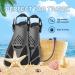 BOMCET Snorkel Fins - Compact Adjustable Swim Flippers for Adults - Short-Blade Diving Fins for Efficient Swimming - Ideal for Snorkeling & Travel - X/L 9-13 - Buy Online on GoSupps.com