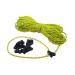 Zephyr Mini Line Lock Tent Guyline Cord Tensioners (Set of 10) Guyline Kit (Lime Green)
