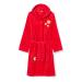 Playshoes Unisex Children's Fleece Bathrobe Dressing Gown 86-92 pink The Mouse