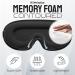Buy Zero Pressure 3D Contoured Sleep Eye Mask - Light Blocking Memory Foam Eye Cover for Side & Back Sleepers - Comfort for Men & Women - Buy Online on GoSupps.com