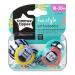 Tommee Tippee Fun Style Pacifiers Symmetrical Design BPA-Free Silicone Binkies 18-36m 2 Count Colors and Designs Vary - Buy Online on GoSupps.com