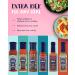 MAHI Hot Sauce Challenge Gift 6 Pack - Carolina Reaper & Pineapple 280g Scorpion Pepper & Passion 280g Bhut Jolokia 165g Green Savi Habanero 165g Peri Peri Hot 165g Cayenne & Mint 280g - GF VE - Buy Online on GoSupps.com