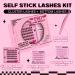 Self Adhesive Eyelashes Kit | 48pcs Lash Clusters + 48pcs Bottom Lashes | Reusable No Glue Natural Look | Easy to Use | Begonia D-10-18mix - Buy Online on GoSupps.com