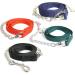 Guide for Horses - Safe Leading with Iron Chain & Nylon Handle | Stallion Pony Dog Donkey | 2.10m Length in Blue Red Green Black - Buy Online on GoSupps.com