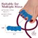 Toe Spacers for Comfort & Alignment | Silicone Toe Separators to Relieve Pain & Correct Toes | Anatomical Toe Stretchers for Men & Women - (Blue - Buy Online on GoSupps.com