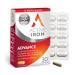 Active Iron Advance 25mg Iron Supplement | Non- Constipating | Clinically Proven to Increase Iron Levels | Fights Tiredness & Fatigue | 30 Daily Capsules
