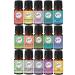 Wild Essentials 15-Piece 100% Pure Therapeutic Grade Essential Oil Synergy Blends Starter Kit - Aromatherapy Gift Set - Great for Diffusers 10ml Bottles Made and Bottled in The USA