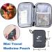 Portable Medication Organizer Storage Bag - Travel Pill Bottle Holder with Strap - Family First Aid Box (Grey - Buy Online on GoSupps.com