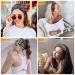 Wide Elastic Boho Headbands for Women - Soft Leopard Print Yoga & Sport Hair Bands - Multi-Colored Set of 4 - Buy Online on GoSupps.com