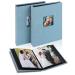 Small mini photo album base album 13x18 size 56 photos memory album with linen cover photo book black pages perfect for baby wedding & family photos (13x18/2 cyan-blue) 13x18/2 packs cyan-blue