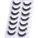 Goddevnus 5D Volume CC Curl Wispy Mink False Eyelashes - 14mm Short Length Pack - Natural Look with Clear Band, Like Extensions - Buy Online on GoSupps.com