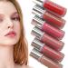 Lip gloss fuller plumping lip gloss 6 Pieces Moisturizing Lip Gloss Lip Clay Lip Gloss Long Lasting Makeup Cosmetics Lipstick Makeup for Women Girls Lips and Cheeks