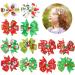 Sibba Hair Bows 3 Inch Toddler Red Green Alloy Clips 12 Pieces Braid Barrettes Ponytail Alligator Headwear Headpiece Lolita Halloween Christmas Easter Party Easter Party Accessories For Girls Christmas Pattern - Buy Online on GoSupps.com