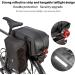 HuiJuKeJi Bike Trunk Bag - 23.5L Storage Pannier Saddle Bag with Reflective Strips | Waterproof Rear Cargo Rack | Expandable Luggage for Cycling - Buy Online on GoSupps.com