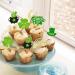 Gyufise 24Pcs Happy St Patrick's Day Cupcake Toppers Glitter Four Leaf Clover Shamrock Cupcake Picks Green Hat Cupcake Toppers for Irish Saint Paddy's Day Theme Party Birthday Cake Decor Supplies Green-2 - Buy Online on GoSupps.com