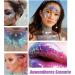  EONFAVE Festival Face Glitter Purple Glitter Gel Face Hair Body Lotion Purple Eye Shadow Liquid Glitter Glitter for Party Masquerade - Buy Online on GoSupps.com