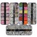 Ranvi 3000 Pieces (5 Boxes) Nail Art Rhinestones Kit Nail Rhinestones with 1 Piece Multicolor Nail Studs Horse Eye Rhinestones for Nail Art Decorations Supplies
