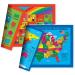 Natural Learning Children's Placemat (2 Placemats: USA/Europe Centered World Map  Alphabet/Colors and Numbers/Shapes 4-in-1)