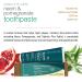 Himalaya Organique Neem & Pomegranate Toothpaste - Fluoride-Free Vegetarian 150g Pack of 2 | International Shipping Available - Buy Online on GoSupps.com