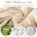 100% Mulberry Silk Sleep Mask - Adjustable Eye Mask for Men & Women | Side Sleeper Blackout Eye Cover for Travel & Office | Large Size (Taupe - Buy Online on GoSupps.com
