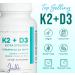 Nurse Julli Vitamin K2 + D3 Extra Strength Supplement - 120 Capsules with MK-7 for Bone and Heart Health Support - Essential Nutrients for Calcium Absorption and Immune Function - Buy Online on GoSupps.com