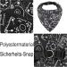 Adjustable Dog Bandana Headscarves for Small Dogs & Cats - Black Neckerchief (L Size) - Buy Online on GoSupps.com