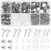 Hypoallergenic Earring Posts and Backs, Shynek 1650pcs Stainless Steel Earring Making Kit Earring Posts Studs, Earring Backs, Jump Rings for DIY Jewelry Earring Making
