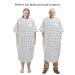 Classy Pal Hospital Gown with Front Snaps - Unisex Cotton Blend Patient Gown for Medical Needs - XXL Size - Buy Online on GoSupps.com