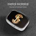 Gold Dollar Sign Pill Case - 2 Compartment Small Pill Box Organizer for Travel & Pocket | Ideal Gift - Buy Online on GoSupps.com