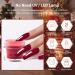 Honey Joy Fine Dipping Powder Dip Kit - Dark Red Rose Glitter Sequin Purple Red Wine - Gel Polish Effect - 8 Box Set (Dip-8pcs-04) - Buy Online on GoSupps.com