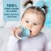 Generic Teething Toy for Babies 6-12 Months - Beech Wood Baby Teether Ring - Silicone Teether for Boys and Girls 4 Months and Up - Buy Online on GoSupps.com