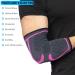 360 Relief Compression Elbow Brace Sleeve - Support and Pain Relief for Men and Women | Tendonitis Tennis Golf Weightlifting | Large Pink with Mesh Laundry Bag - Buy Online on GoSupps.com
