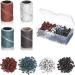 400 Pieces Sanding Bands for Nail Drill Bits Sanding Bands Grit File Sanding Bands 80/120/ 150/240 Grit Sanding Bands with Box for Nail Drill Manicure and Pedicure, 4 Colors
