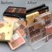 Compact Makeup Palette Organizer for Bathroom Countertops & Vanities - Sleek Modern Cosmetic Storage Solution for Eyeshadow Palettes, Contour Kits, Blush - 7 Sections - Buy Online on GoSupps.com