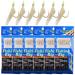 Fishing Rigs Saltwater Bait Lures 6 Packs Fishing Bait Rigs with Fish Skin High Carbon Steel Hooks Glow Bait Rig Tackle Size 4 6 8 Type B 6#-6packs