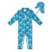 weVSwe Baby Toddler Boy Swimsuit UPF 50+ Sun Protection Rash Guard Swimwear with Crotch Zipper 0-3 Years 6-12 Months Palm Tree
