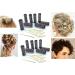 ALAZCO 16 pc Vintage Style Mini Brush Rollers & Pins Hair Curlers - Small Curls for Short Hair, Kids, Pageants, Doll Hair - Buy Online on GoSupps.com
