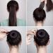 9 Pieces Donut Hair Bun Maker Shaper Foam Sponge Doughnut Bun Ring Style Set with 12 Pieces Hair Elastic Bands Ties and 50 Pieces Hair Bobby Pins for Women Girls Kids (Black Brown and Beige) - Buy Online on GoSupps.com