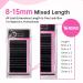 Beauty7 Flat Lash Extensions - C Curl 0.20 Mix Length 8-15mm | Individual Volume Lashes - 16 Rows Split Tips - Buy Online on GoSupps.com
