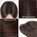 Brown 10 Inch Human Hair Topper for Thinning Hair Women - Real Hair Wiglet Hairpiece 4# (Medium Brown) - Buy Online on GoSupps.com