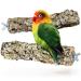 2 Set Kork bird seat rods made of natural cork bark |cleaned |To sit nibble on crunch.Seating rod made of natural cork for budgies canaries parrot birds stainless steel