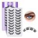 False Eyelashes P02 B & Q 10 Pairs Fake Lashes eyelashes Extensions Cat Eye Fluffy Cluster Lashes False eyelashes Egg linings WiSpy Diy lash extension natural (fake lashes-p02 10 pairs) p02-10 pairs